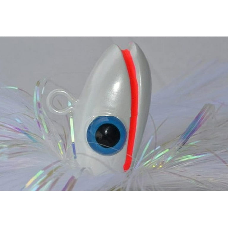 RovKeav - Rock Fish Candy 24 oz & 6 oz Mojo Lures Loaded with 9-Inch  Swimbait Shad Bodies Tandem Parachute Rigged & Ready (White)