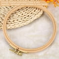 thumbnail image 4 of Khall Hand Embroidery Hoop,Hand Embroidery Hoop Wooden Circle Frame for Stitch Embroider Needle Arts DIY Tool, 4 of 4
