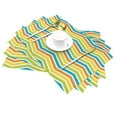 thumbnail image 2 of LNWH Colorful Stripes Lines Pattern Placemats, 6 PCS Heat Resistant Washable PVC Table Mats, 18"x12", 2 of 6