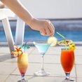 thumbnail image 3 of GoXteam 100pcs Umbrella Drinking Straws, Disposable Plastic Straws, Tropical Hawaiian Beach Cocktail Pool Luau Party Decorations Supplies, 3 of 7