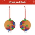 thumbnail image 2 of Naloa Colorful Building Blocks A Acrylic Santa Tree Decorations Christmas Hanging Pendant for Christmas Winter New Year Party Hanging Decorations-Round Shape, 2 of 7
