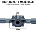 thumbnail image 2 of fastboy Aluminum Alloy 1/24 Front And Rear Axle Housings For FCX18 FCX24 Crawler 2pcs RC Car Accessories Replacement Parts Titanium, 2 of 6