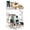 2 layers, variant on BQBQERT Elegant Makeup Storage Rack 360 Rotating Organiser with Multiple Layers for Cosmetics Beauty Products Display Stand