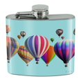 thumbnail image 1 of Hot Air Balloons Lined Up Stainless Steel 5oz Hip Drink Kidney Flask, 1 of 4