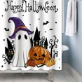 thumbnail image 5 of Tchckioa Halloween Shower Curtain,Privacy Protection Hooks Bath Curtain for Bathtub Decor 72x72 Inch, 5 of 6
