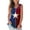 A-Blue, variant on 4th of July Women's V Neck American Flag Printed Tank Tops Patriotic Holiday Loose Fit Summer Casual Sleeveless Top