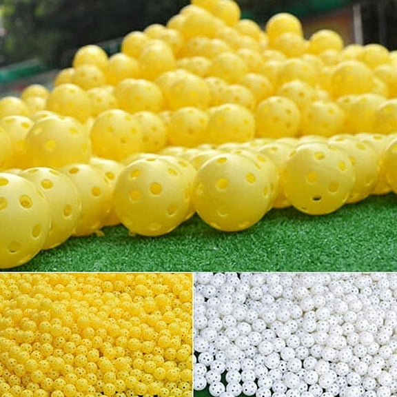Windfall 6 Pcs Indoor Elastic Golf Hollow Ball Rubber Hole Golfs Beginner Practice