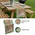 thumbnail image 5 of Happy Easter Bunny Table Runner - 108 Inch Long, Kitchen Dining Table Runner Dresser Scarves, Spring Floral Wooden Sage Green Plaid Farmhouse Decor for Coffee Tables Wedding Party Banquet, 5 of 8
