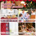 thumbnail image 5 of Mantel Navideño 180 X 150 Cm Manteles Navideños Rectangulares Mantel Navideño Rojo Caminos De Mesa De Comedor Camino De Mesa Navideño Lavable Grande, 5 of 5