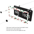 thumbnail image 5 of Cute Cherry License Plate Frames Universal Aluminum Tag Holder Cover with 2 Holes Screws for Front Rear Car Plate Decor 12x6 Inch for Women Men, 5 of 6