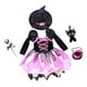 thumbnail image 4 of Disfraz de Halloween para niñas, traje de manga larga, vestido de juego de rol, niña pequeña elegante Con Luz 150cm, 4 of 9