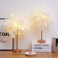 thumbnail image 4 of Lampe de table à Plumes LED avec Télécommande, Décoration Maison Nordique Moderne, Lampe de table, 4 of 5
