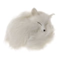thumbnail image 2 of Juguetes de Dormir Verdadero de Zorro Adorno Interior Animal Blanco Sunnimix Realista, 2 of 8