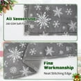 thumbnail image 5 of Christmas Blanket Silver Snowflake Christmas Throw Blanket, Snowflake Christmas Blankets and Throws Soft Warm Flannel Christmas Throw Blankets for Couch, Bed, Sofa, 50 x 60 Inch, Silver, 5 of 6