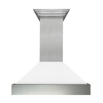 ZLine 8654WM36 Snow Finish Range Hood With White Matte Shell