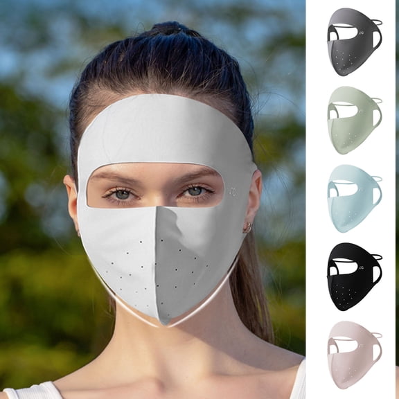 tasrioml Sunscreen Face Guard Lightweight Ice Silk Fabric Cool Breathable 360 Degree Sun Protection Riding Face Guard