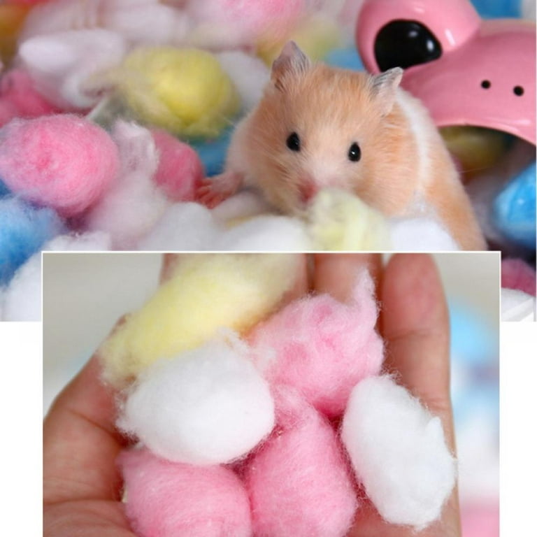 100Pcs Colorful Cotton Balls Small Animals Toys For Hamster Rat