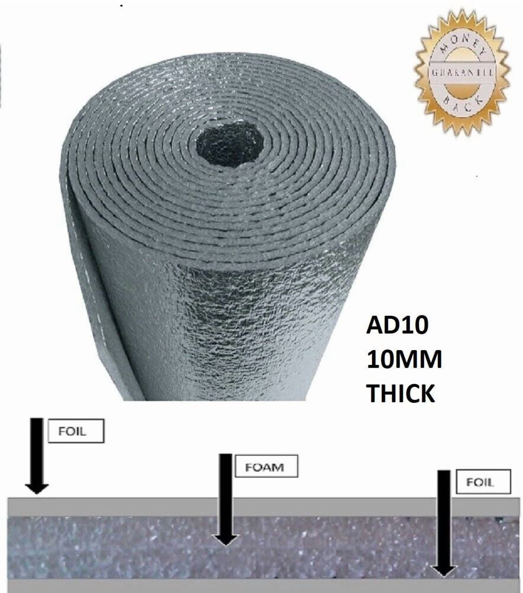 Roll up Garage Door Insulation Kit for Cooling Metal Buildings 10X10 (100SQFT)