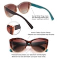 thumbnail image 3 of Gafas de Sol Polarizadas Vintage Cuadradas FEISEDY Jackie O B2451, 3 of 7