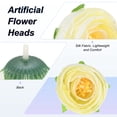 thumbnail image 2 of Uxcell Paquete de 50 Cabezas de Camelia Artificial, Cabeza de Camelia de Seda Falsa de 1.3 Pulgadas para Boda/Ramo/Pared de Flores [Blanco Lechoso, 3.5cm], 2 of 7