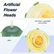 thumbnail image 2 of Uxcell Paquete de 30 Cabezas de Camelia Artificial, Cabeza de Camelia de Seda Falsa de 1.3 Pulgadas para Boda/Ramo/Pared de Flores [Blanco Lechoso, 3.5cm], 2 of 7