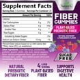thumbnail image 2 of Fiber Gummies 4g - Sugar Free Fiber Gummy Supplement for Adults, Daily Prebiotic Gummy Digestive Health Support - Plant Based Soluble Chews, Prebiotics Supports Regularity & Digestion - 60 Gummies, 2 of 9