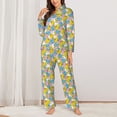 thumbnail image 2 of Fotbe Colorful Rubber Duck 1 Pattern Long Sleeve Pajama Set for Women,Sleepwear Set,2-piece Loungewear Set,Soft PJs Comfy Nightwear with Pockets -X-Large, 2 of 7