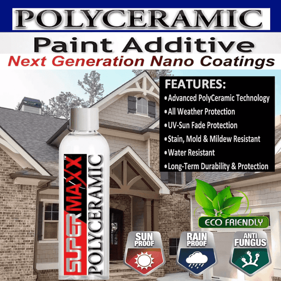 SUPERMAXX Polyceramic Paint Additive, Clear, Latex-Based, 8oz