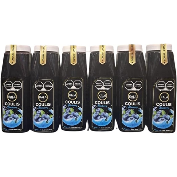 Kit de 6 Coulis Kala Para Preparar Bebidas De 1.1 Lt Sabor BlueBerry