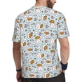 thumbnail image 2 of Rocae Carrot Rabbit for Men's Mesh Quick-Dry Short Sleeve Workout T-Shirt,Mens Crew Neck Tee Lightweight Soft Classic T Shirts 6X-Large, 2 of 9
