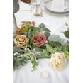 thumbnail image 6 of TETOU Artificial Flowers 50pcs Real Looking Burnt Orange Ombre Colors Foam Fake Roses with Stems for DIY Wedding Bouquets Bridal Shower Centerpieces Floral Arrangements Party Tables Home Decorations, 6 of 6