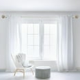 thumbnail image 3 of Deco Window Adjustable Curtain Rod for Windows 44 to 120 Inch (Pack of 1) Extendable Heavy Duty 1 Inch Iron Drapery Pole with Finials Wall Mounted French Door Curtain Rods (Ivory), 3 of 5