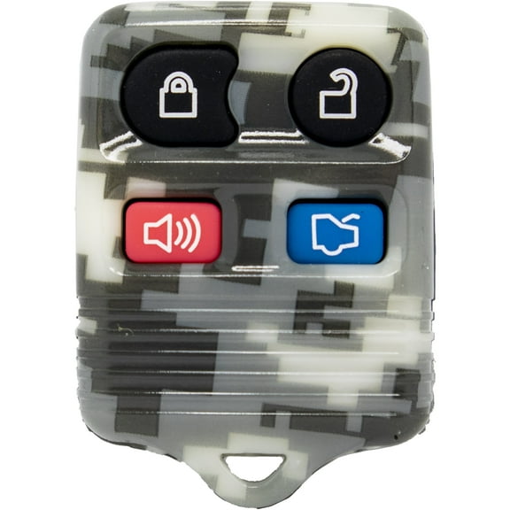 Car Keys Express Car Remote Replacement Case - Ford 4 Button Camouflage Shell Only; No Electronics