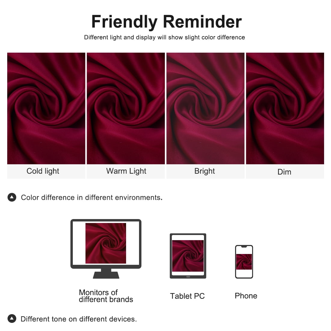 3 Pack 19 Momme Smooth Mulberry Silk Pillow Case Cover, Travel, Burgundy