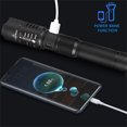 thumbnail image 2 of 99000lm Led Tactical Flashlight Super Bright Zoomable Work Light Hand Lantern with Rechargeable Battery, 2 of 8