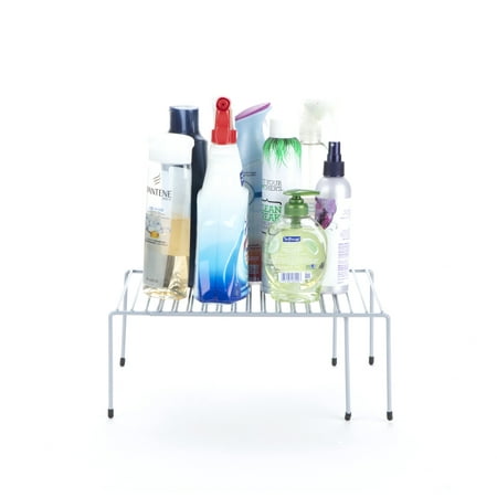 UPC: 0887530038532 | Mind Reader Metal 1 Shelf Expandable Organizer 11.5 -22.5  W  25 lbs Capacity  Silver