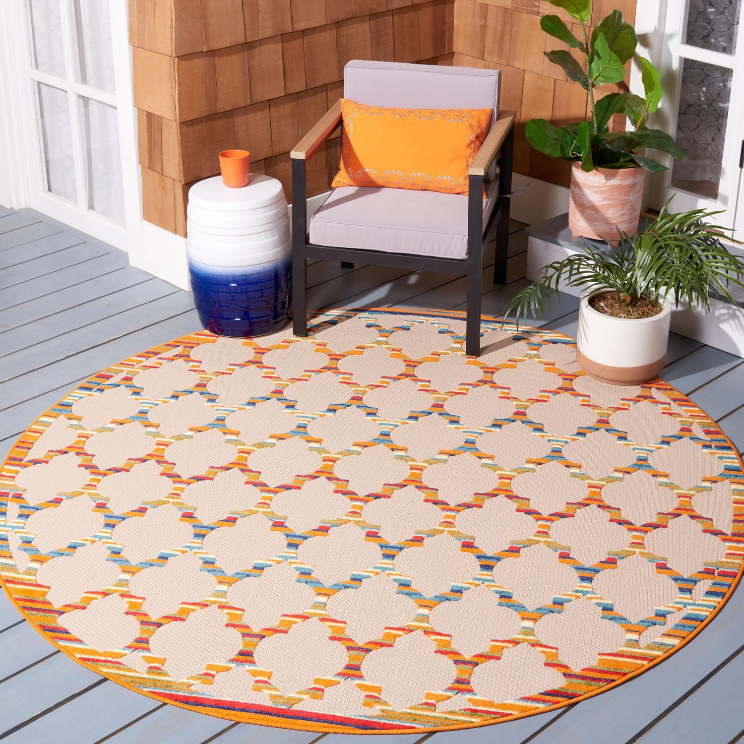 Safavieh Cabana Rorie Geometric Outdoor Area Rug