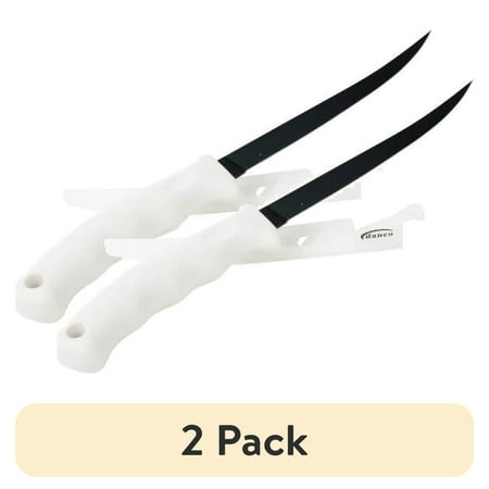 (2 pack) Danco Sports Eco 1 Series 6 Fillet Knife Straight Edge White