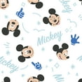 thumbnail image 5 of Lambs & Ivy Disney Baby Forever Mickey Mouse White Fitted Crib Sheet, 5 of 5