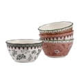 thumbnail image 3 of Bico Country Wanderlust Scalloped Ceramic Cereal Bowls Set of 4, 24oz, for Pasta, Salad, Cereal, Soup & Microwave & Dishwasher Safe, 3 of 3