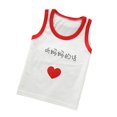 thumbnail image 4 of XUELUO Baby Boys Athletic Shirts Summer Cute Cartoon Print Crew Neck Sleeveless Vest Tank Tops Comfortable T-Shirts Holiday Wear,Red,3-6 Months, 4 of 4