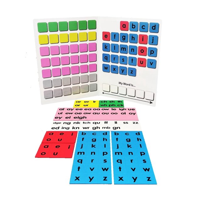 Juego magnético de fonética Foam Phonics con tablero plegable