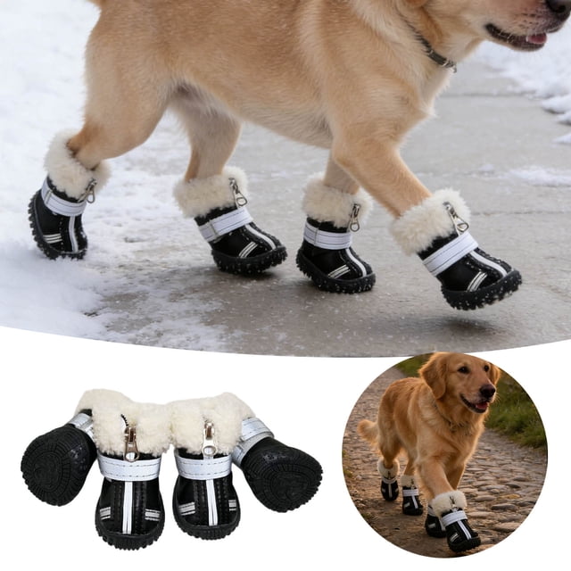 Pack Of 4 Thick Shoes With Winter Shoes For Small For Outdoor And Winter