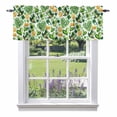 thumbnail image 2 of St Patrick's Day Clovers Hat Coin Valances for Windows,Kitchen Valance Rod Pocket Short Curtain, Green Heart Shamrocks Leaf Valance Curtain Window Valances for Bedroom Bathroom Living Room 60x18in, 2 of 9