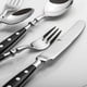 thumbnail image 5 of Cutlery set for 3 people - Rustic cutlery set made of stainless steel with black handles - Forged and heavy, 5 of 5