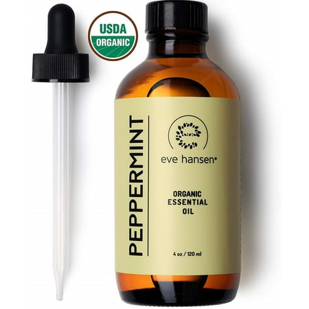 Eve Hansen USDA Certified Organic Peppermint Essential Oil | HUGE 4 oz MENTHA