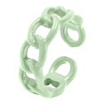 thumbnail image 1 of Colorido Anillo Puño Abierto Cadena Cubana Diseño Dedo Índice Anillo Macarone Moda Candy Anillo Joyería, 1 of 2