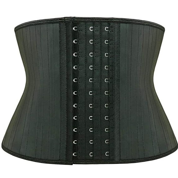 Women Short Torso Waist Trainers Cincher Corset Underbust Body Shaper Latex Sport Girdle Fajas Shapewear Training Belt