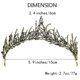 thumbnail image 4 of Tiara de corona negra para mujer, corona barroca de princesa reina vintage gótica para niñas, regalo ideal para disfraz de bruja de cisne negro, fiesta de graduación, cumpleaños, l, 4 of 5