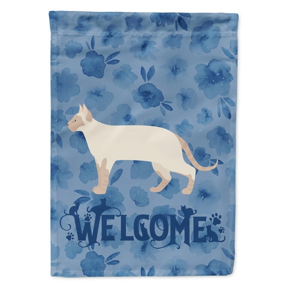 Carolines Treasures CK4996CHF Tonkinese 2 Cat Welcome Flag Canvas House Size Large multicolor